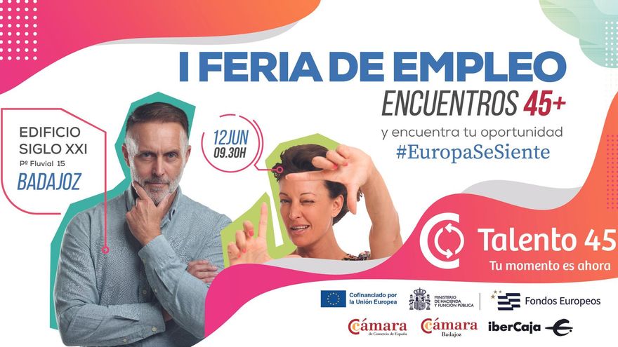 ¿Tienes más de 45 años y buscas trabajo? No te pierdas la I Feria del Empleo de Badajoz