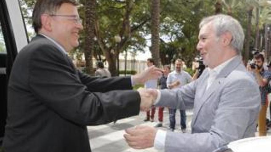 Puig con Juan Antonio Gisbert.