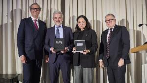 Sans, Puig, Catà y Valls, en el acto celebrado en el Majestic Hotel & Spa.