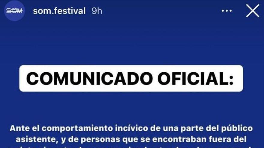 Comunicado Som Festival.