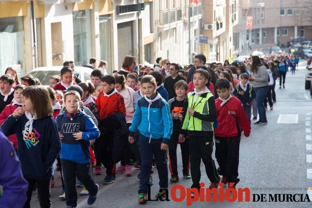 Marcha en el Día del Cáncer Infantil en Caravaca