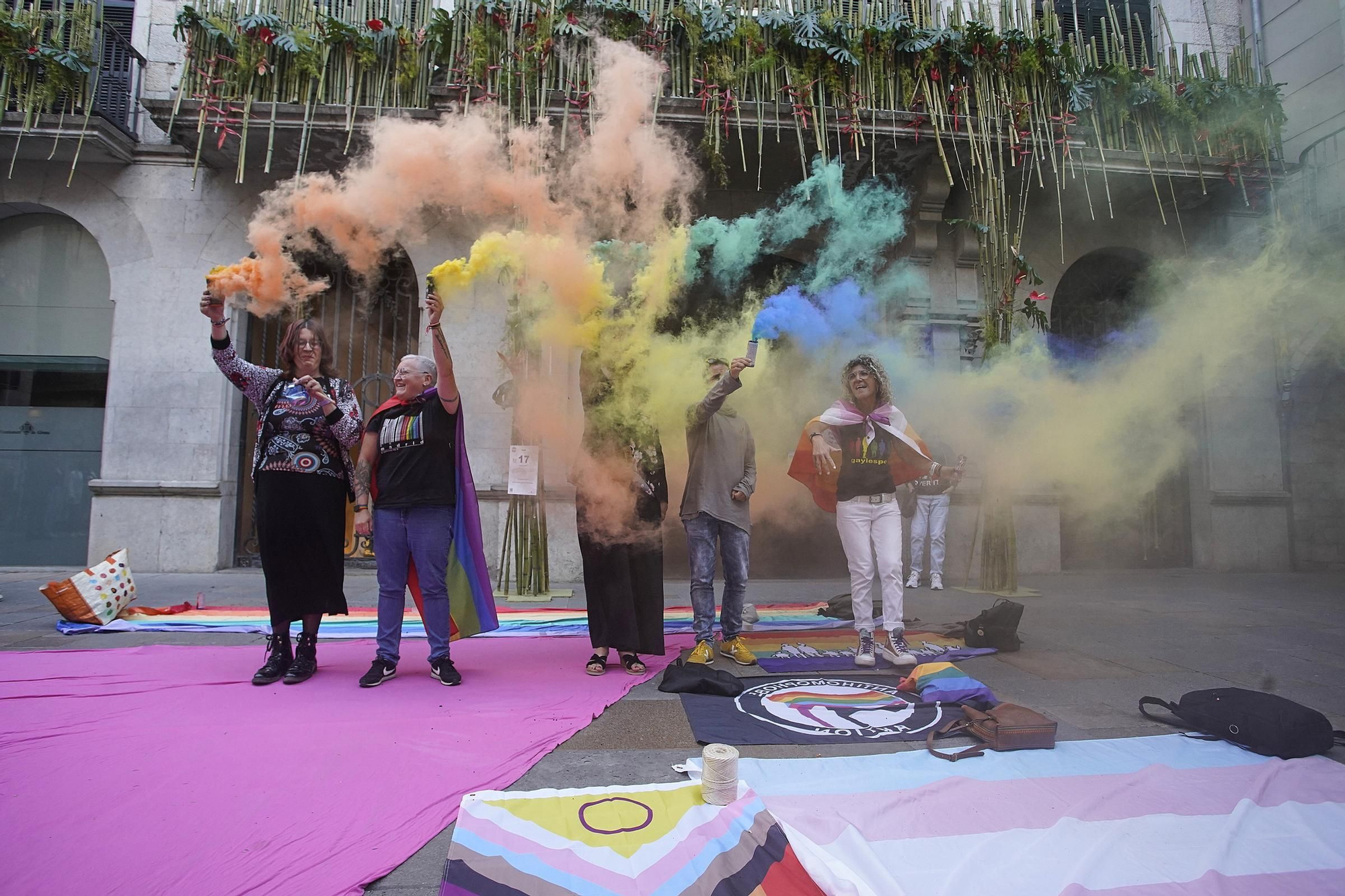 Concentració a Girona pel Dia Internacional contra l’LGTBI-fòbia