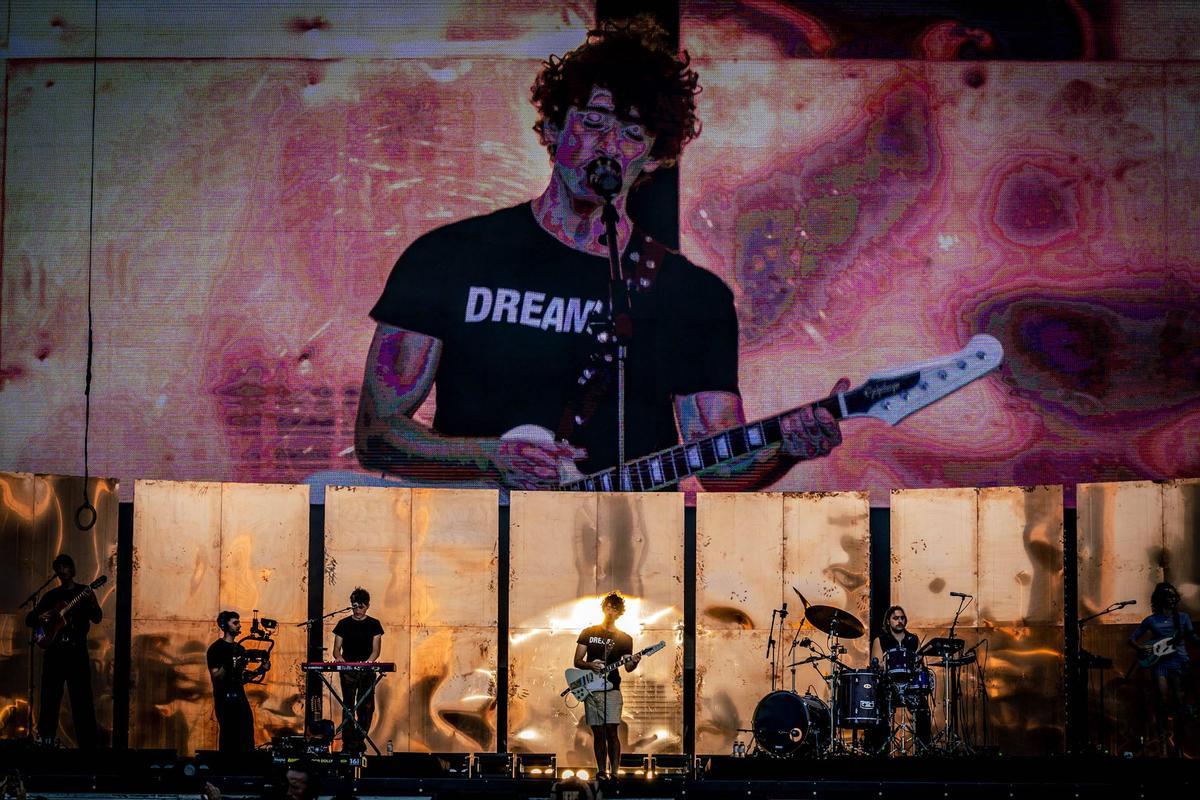 Guitarricadelafuente durante su actuación en la jornada inaugural del Primavera Sound.