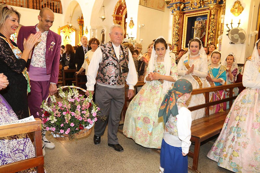 Ofrenda a la virgen y 'cremà' para despedir las fallas.