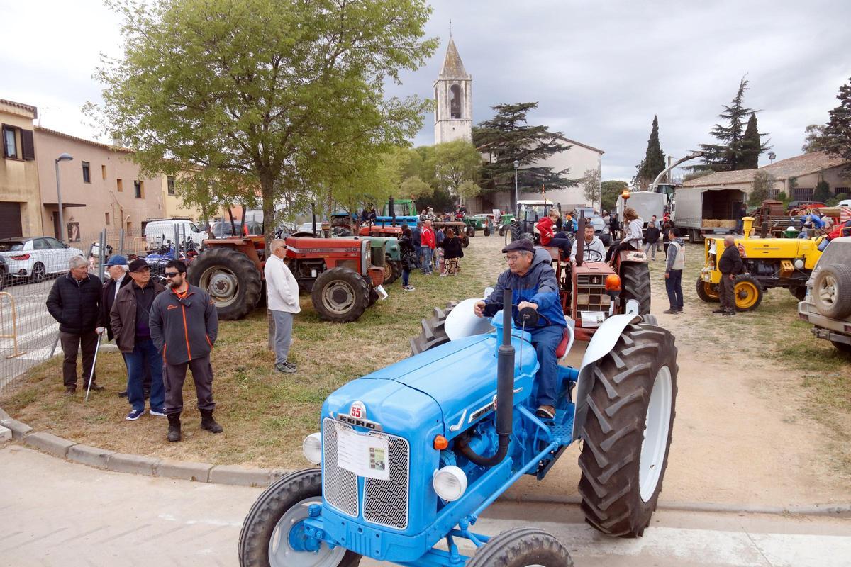 La trobada de tractors antics, en l'anterior edició del certamen.