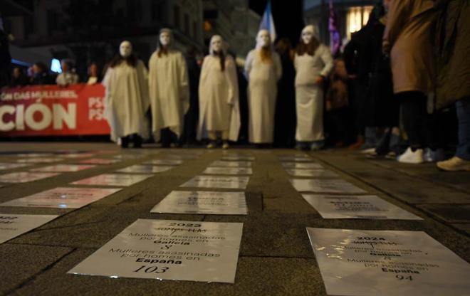 25-N en A Coruña: un grito contra el machismo