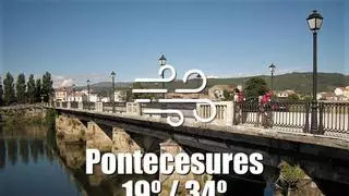 El tiempo en Pontecesures: previsión meteorológica para hoy, domingo 16 de agosto