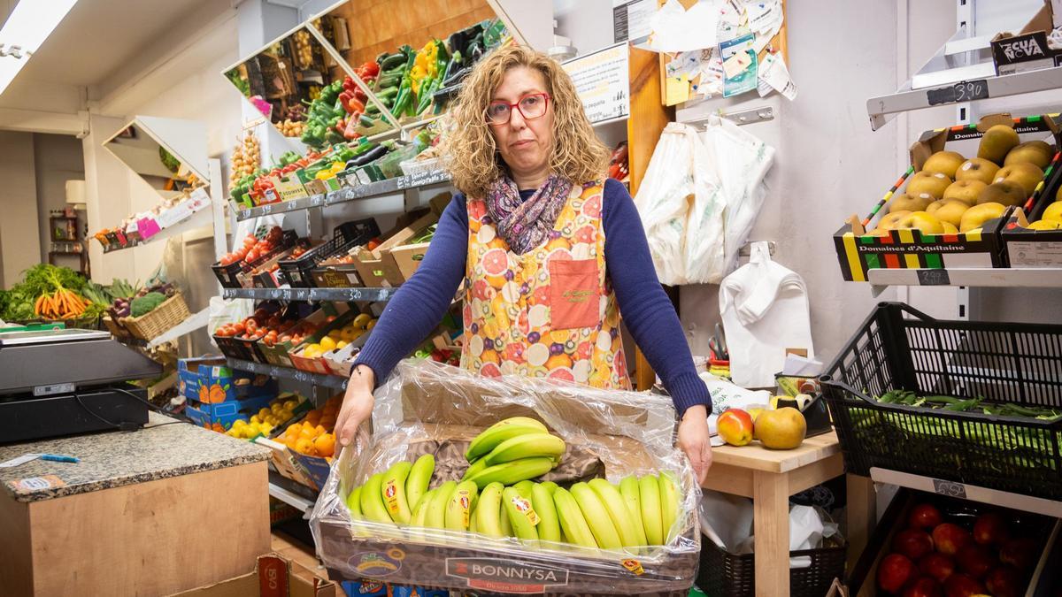 María Ilanes de la frutería A Campiña