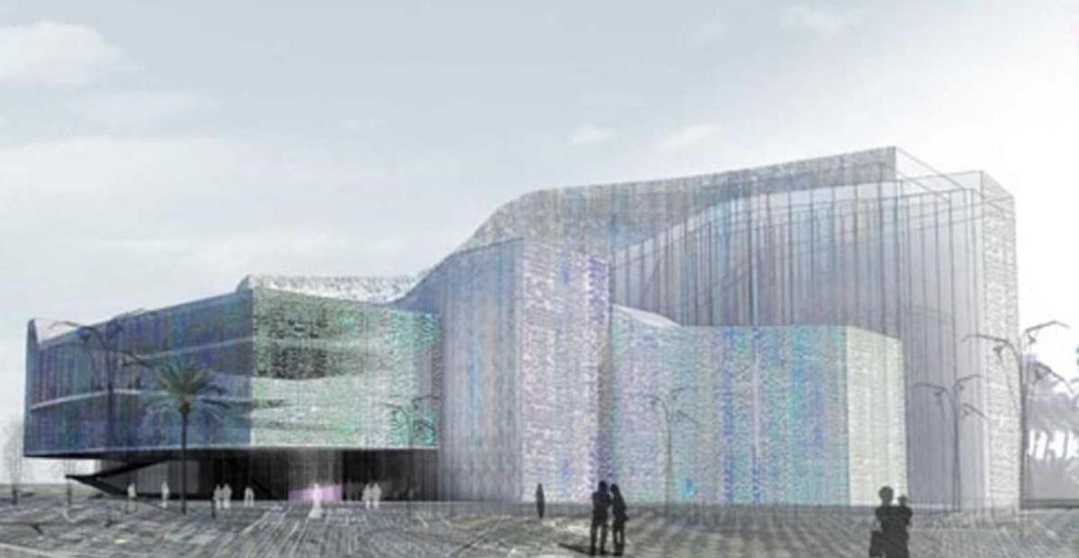Maqueta del futuro auditorio de Málaga.