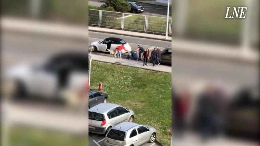 La pelea entre dos conductores en Salinas