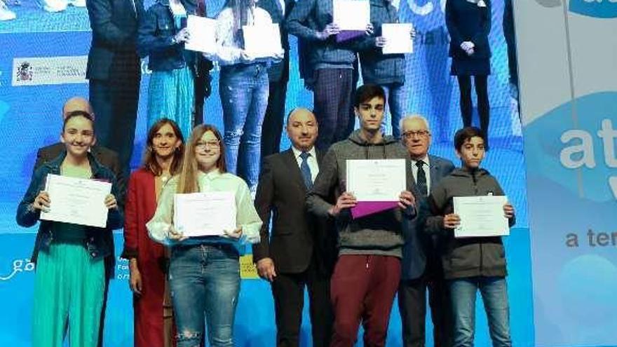 Cuatro alumnos ourensanos reciben el premio de Educación al emprendimiento