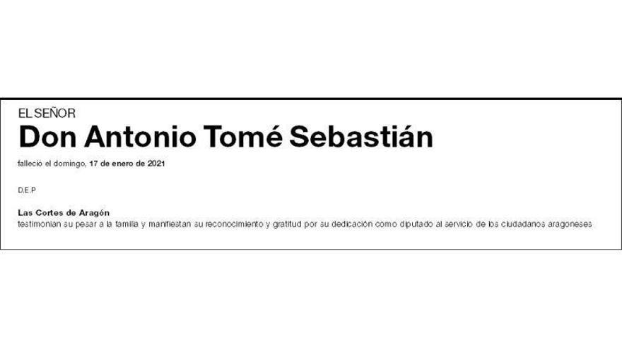 Antonio Tomé Sebastián