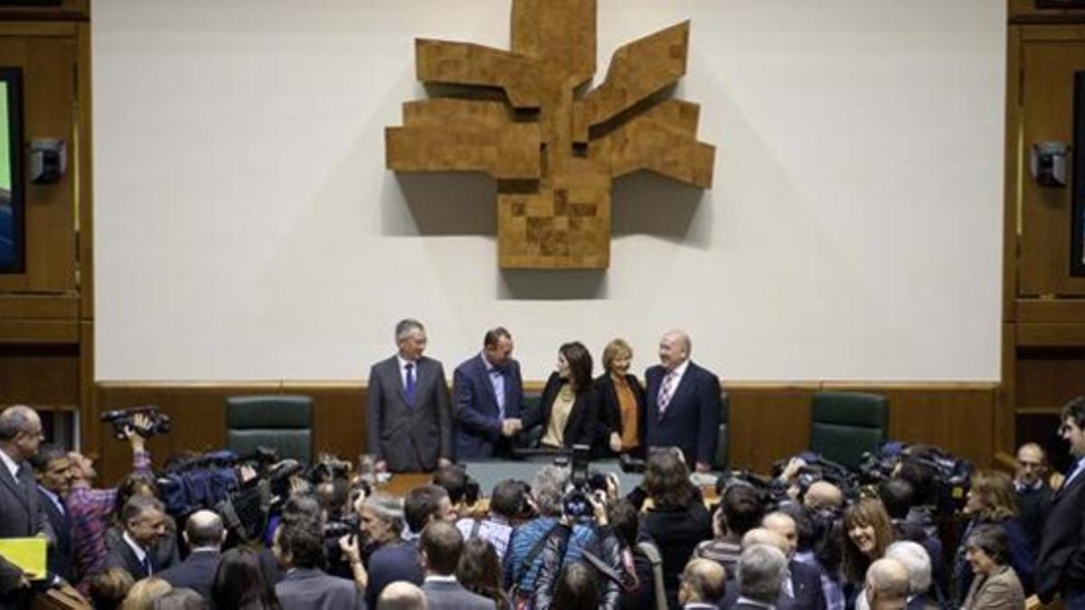 El Parlamento vasco, el día de su constitución, el 20 de noviembre del 2012.