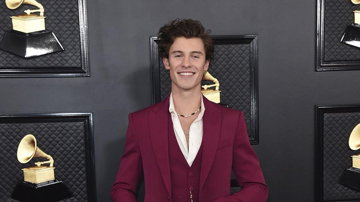 Shawn Mendes en la alfombra roja de los 'Grammy 2020'