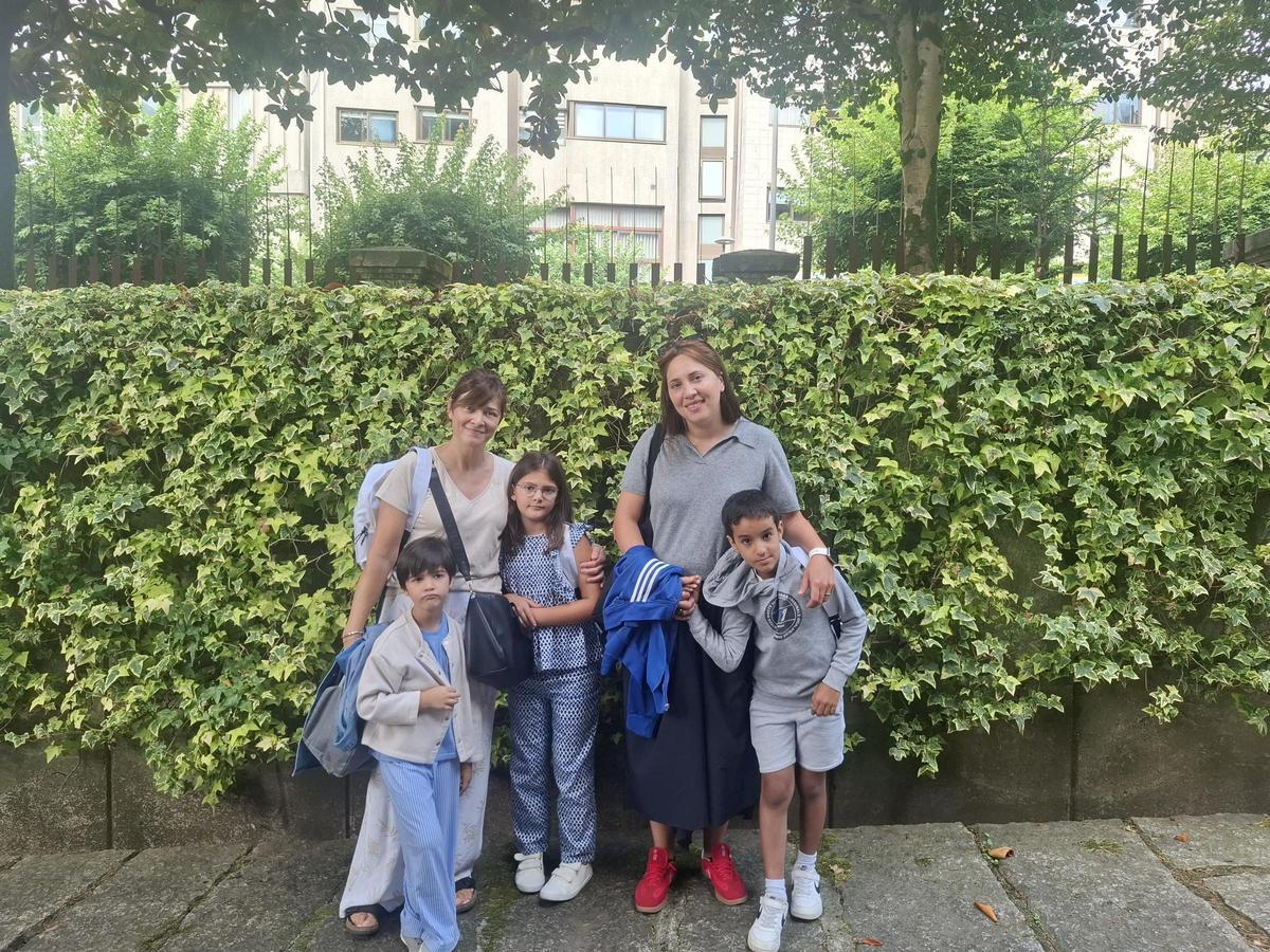La familia de Marilin con Mohamed