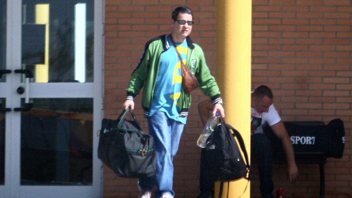 El etarra Antonio Troitiño, a su salida de la cárcel en abril del 2011.