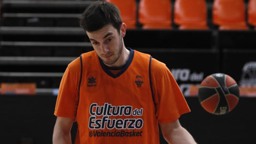 Sergi García, durante un entrenamiento.