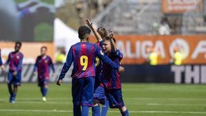 El Barça ganó al Real Madrid en los cuartos de final del Mundial de Clubes sub-12