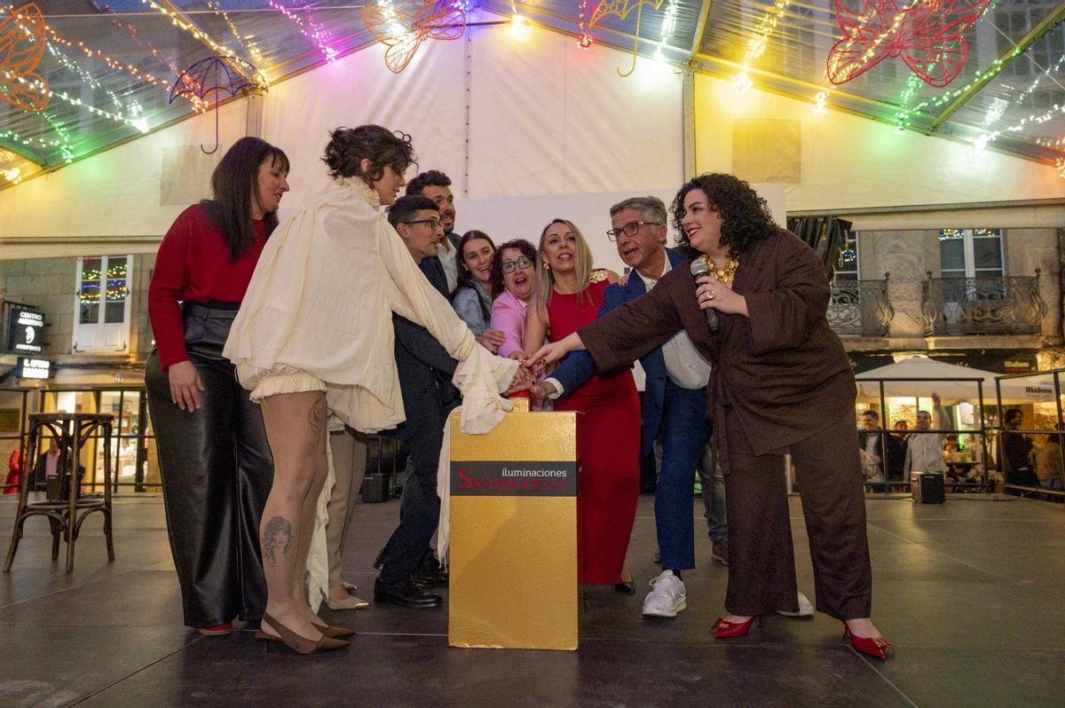 Encendido de las luces de la Pascua de Padrón