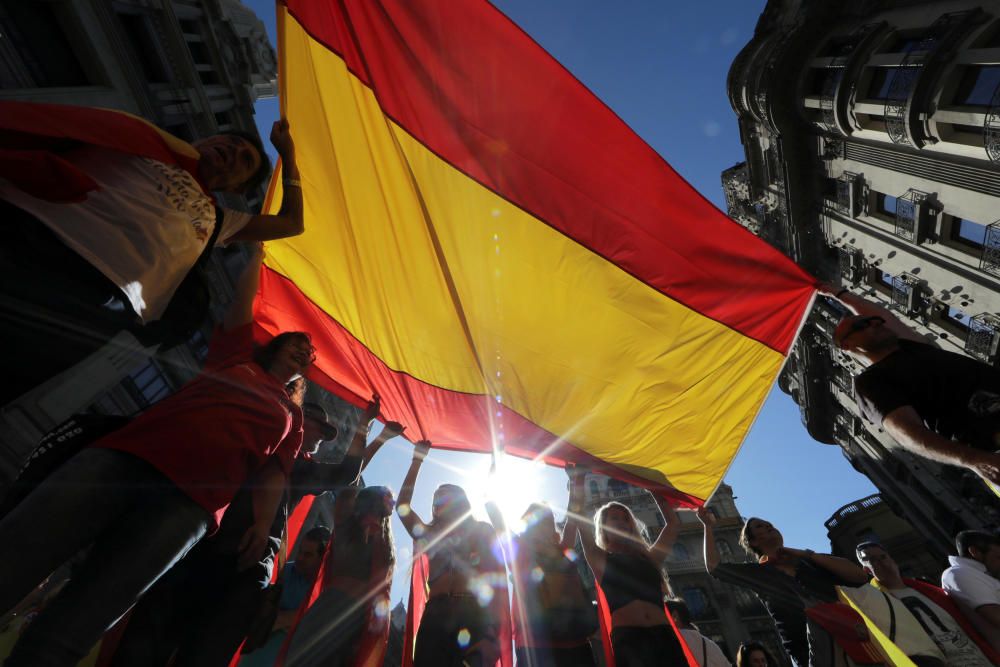 Manifestación en Barcelona por la unidad de España