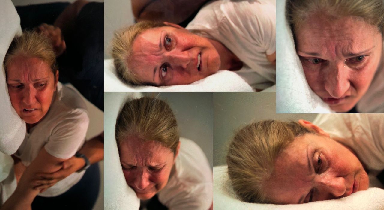 Algunas de las impactantes imágenes de Celine Dion durante el ataque y los espasmos que le provoca su enfermedad.