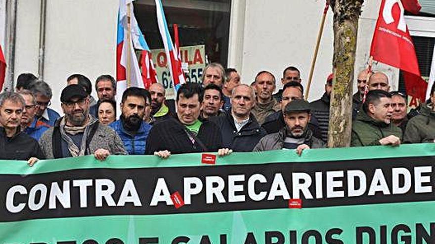 Protesta contra la precariedad laboral y a favor de salarios dignos.