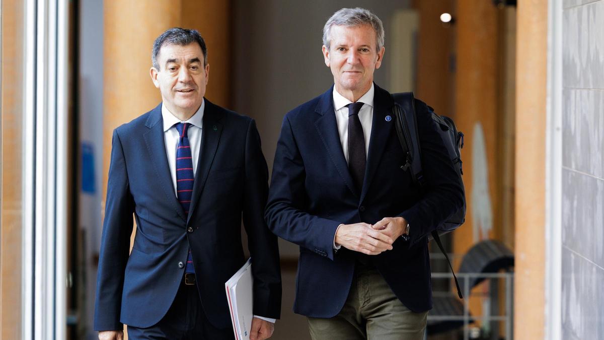 Román Rodríguez y Alfonso Rueda