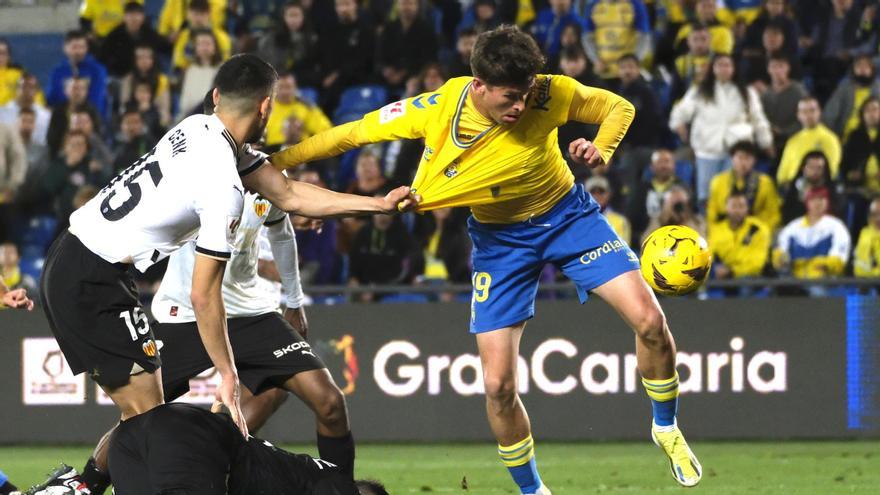 Una imagen de la UD Las Palmas - Valencia CF