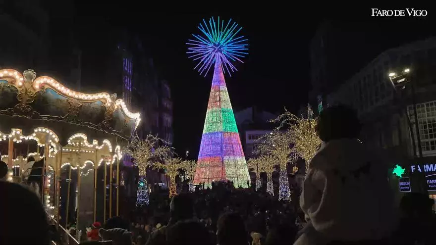 La magia de las luces de la Navidad de Vigo