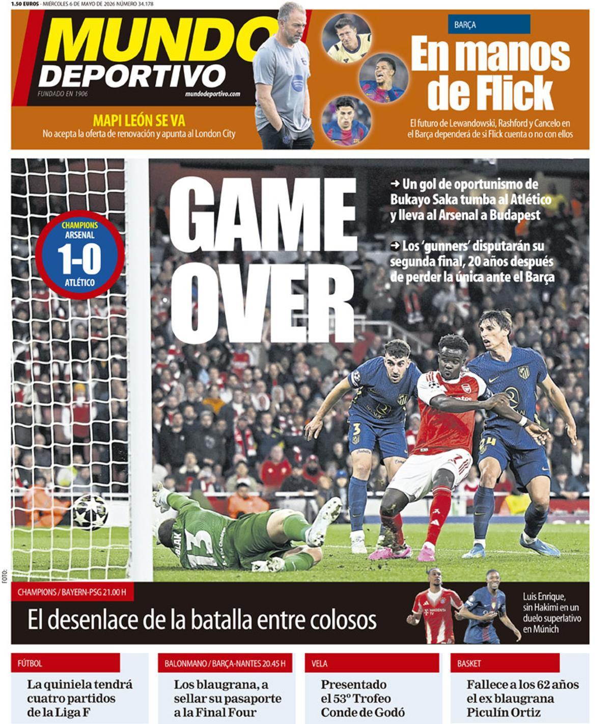 Estas son las portadas de la prensa deportiva de hoy