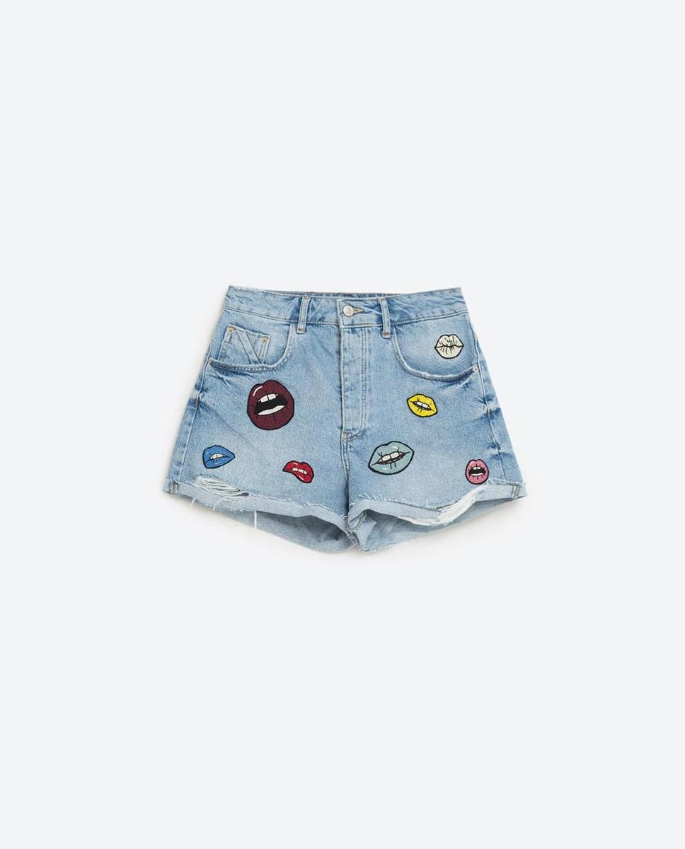 Short mom parches, Zara