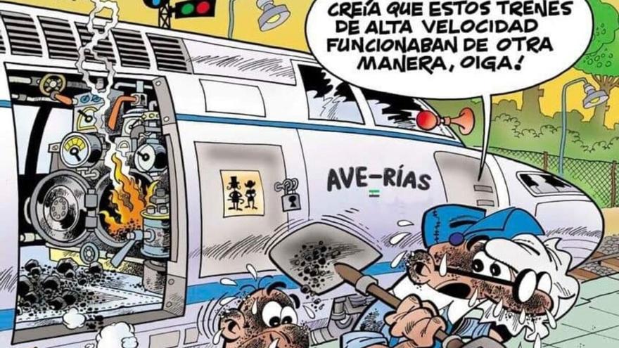 Mortadelo, Filemón y el tren AVE-RÍAS de Extremadura