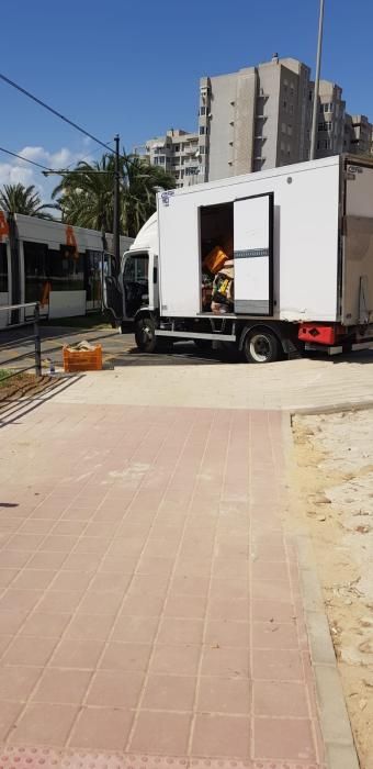 Colisión entre el Tram y una furgoneta