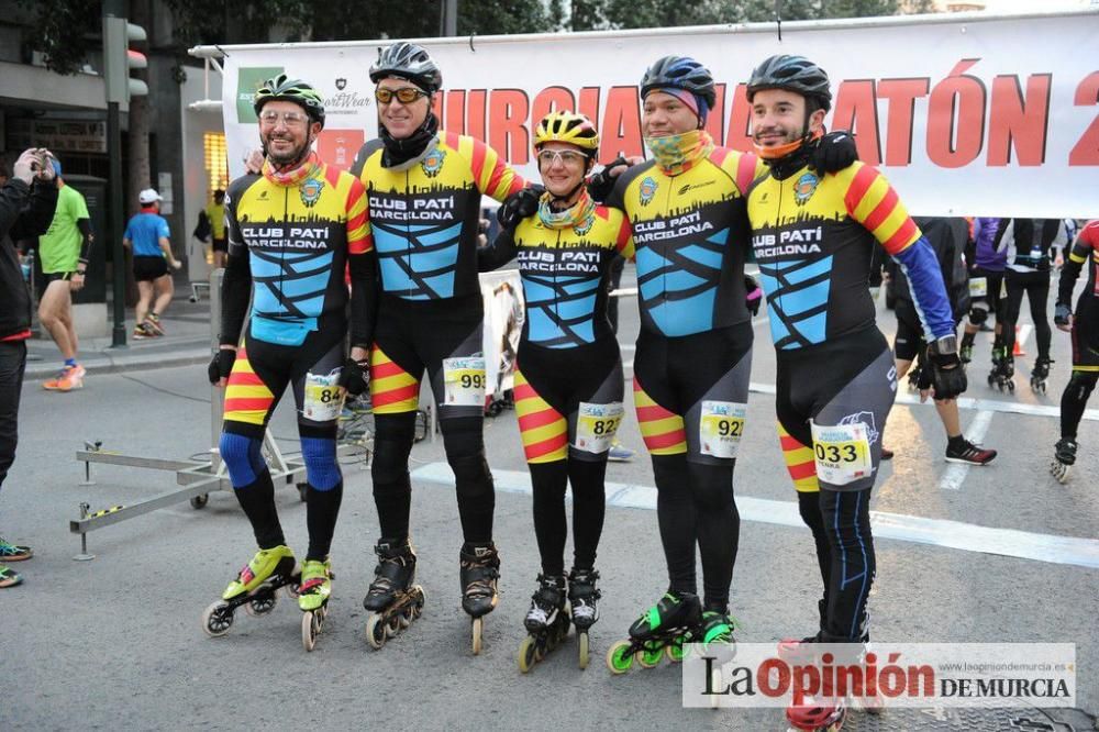 Murcia Maratón. Salida patinadores