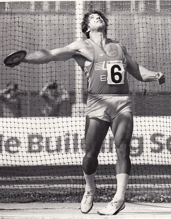 Oerter, en el tramo final de su carrera.