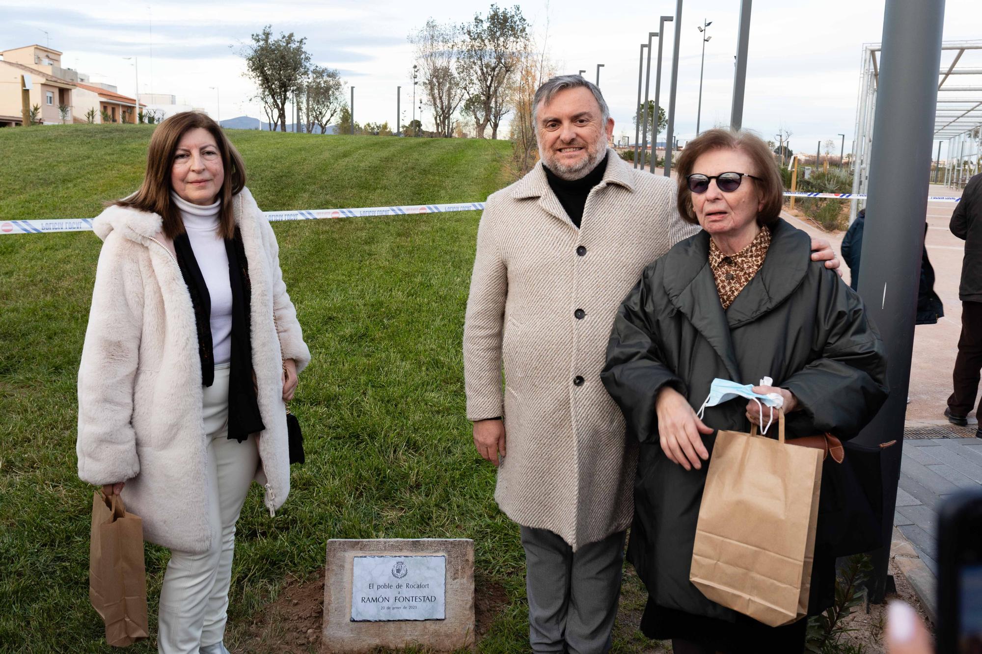 Inauguración del Parc del Poble a Ramón Fontestad en Rocafort