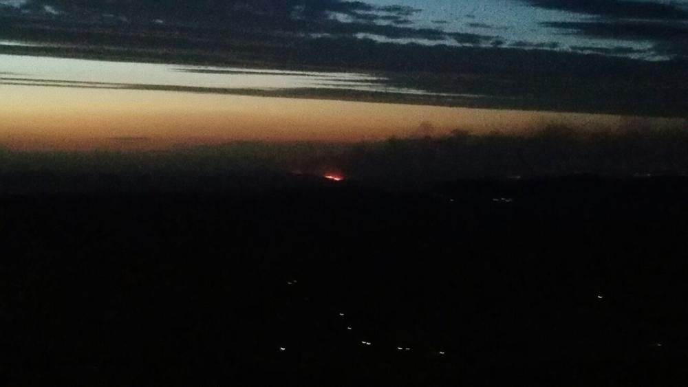 Incendio forestal en Bolbaite (Valencia)