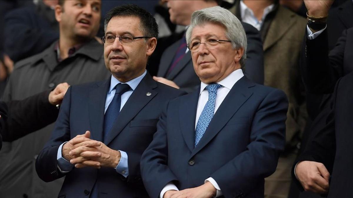 Bartomeu y Cerezo, en el Palco