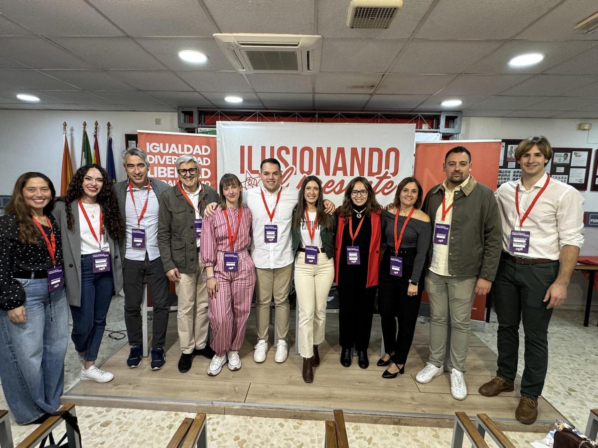 El secretario general del PSOE de Málaga, Josele Aguilar, en un acto de Juventudes Socialistas.