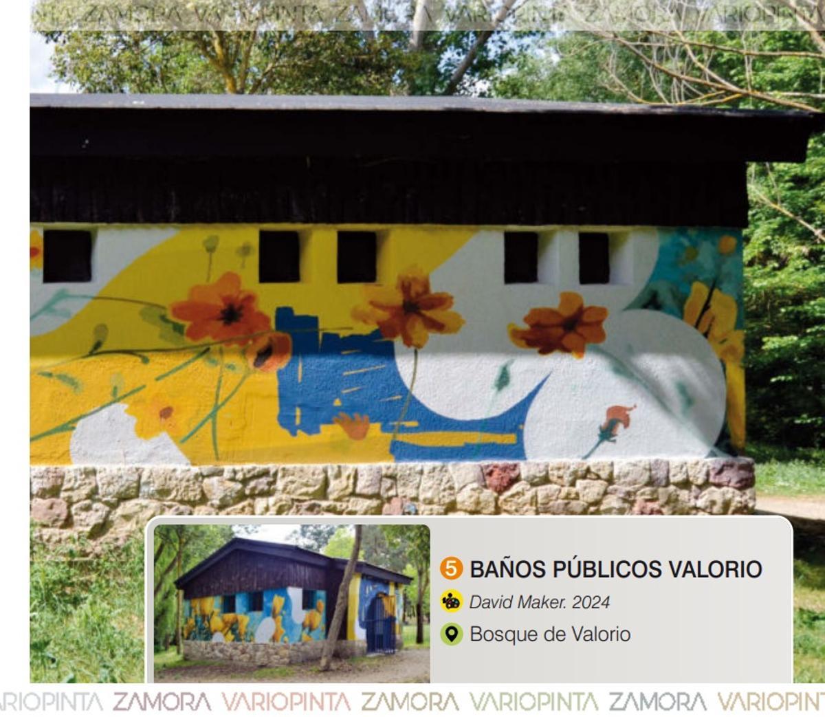 Mural en los baños públicos de Valorio