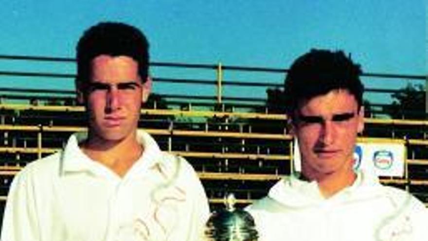 Corretja y Berasategui, en la edición de 1991 del torneo vigués.