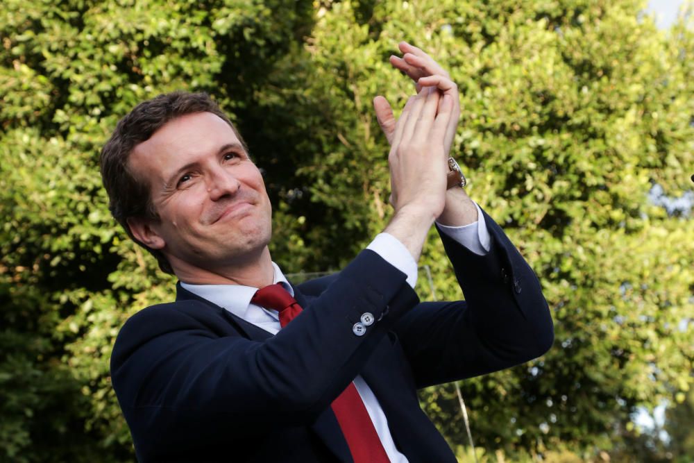 Pablo Casado visita Murcia un día antes del cierre de campaña