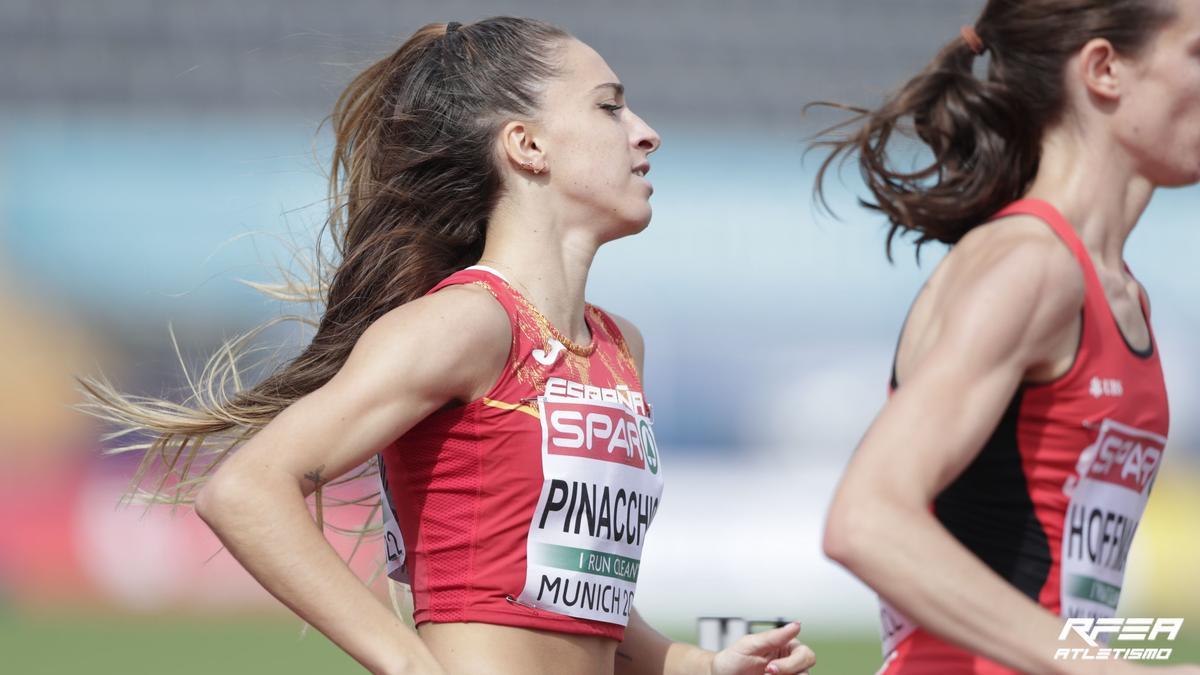 Lucía Pinacchio, durante la carrera del Europeo.