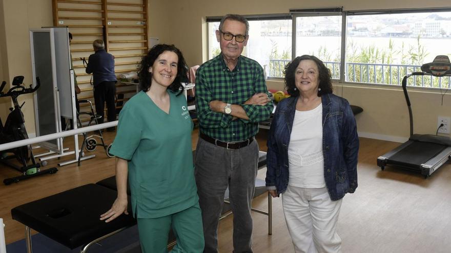 Inés Cortés, Juan Luis Delgado y Carmen Fernández, en Adaceco. | Iago López
