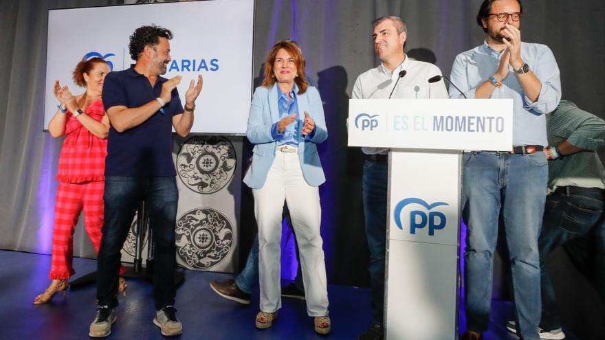 El PP de Canarias celebra la victoria de Feijóo