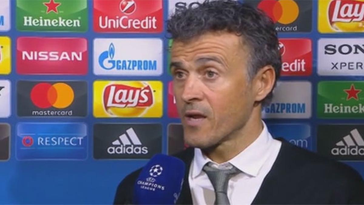 Luis Enrique se mostró contudente en sus declaraciones postpartido