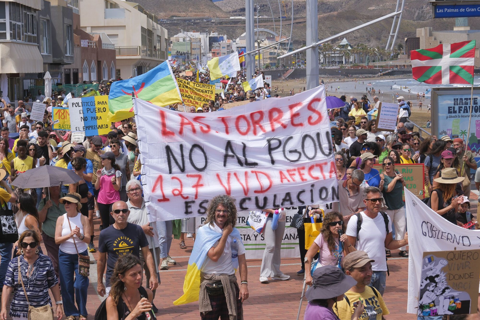 Manifestación Canarias tiene un límite 18M en Las Palmas de Gran Canaria