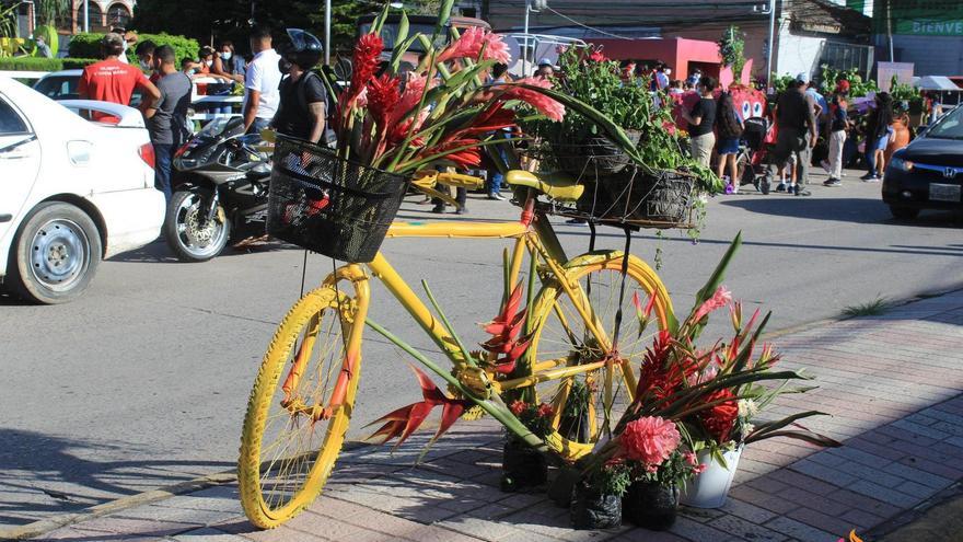 Les bicicletes amb flors també estan molt presents en el festival de Siguatepeque.