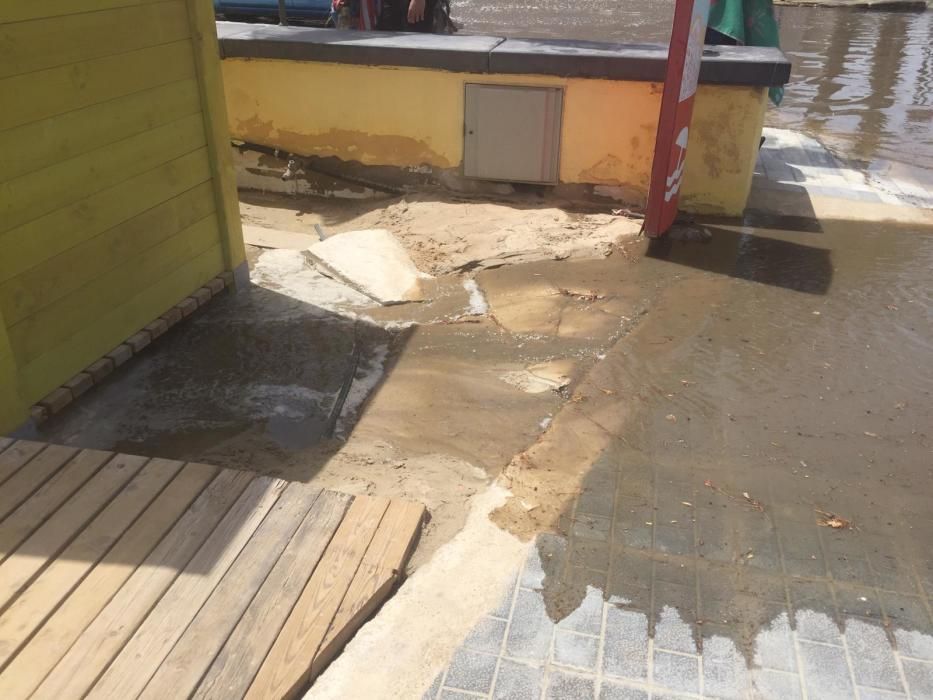 Vertido de aguas fecales en Orihuela Costa