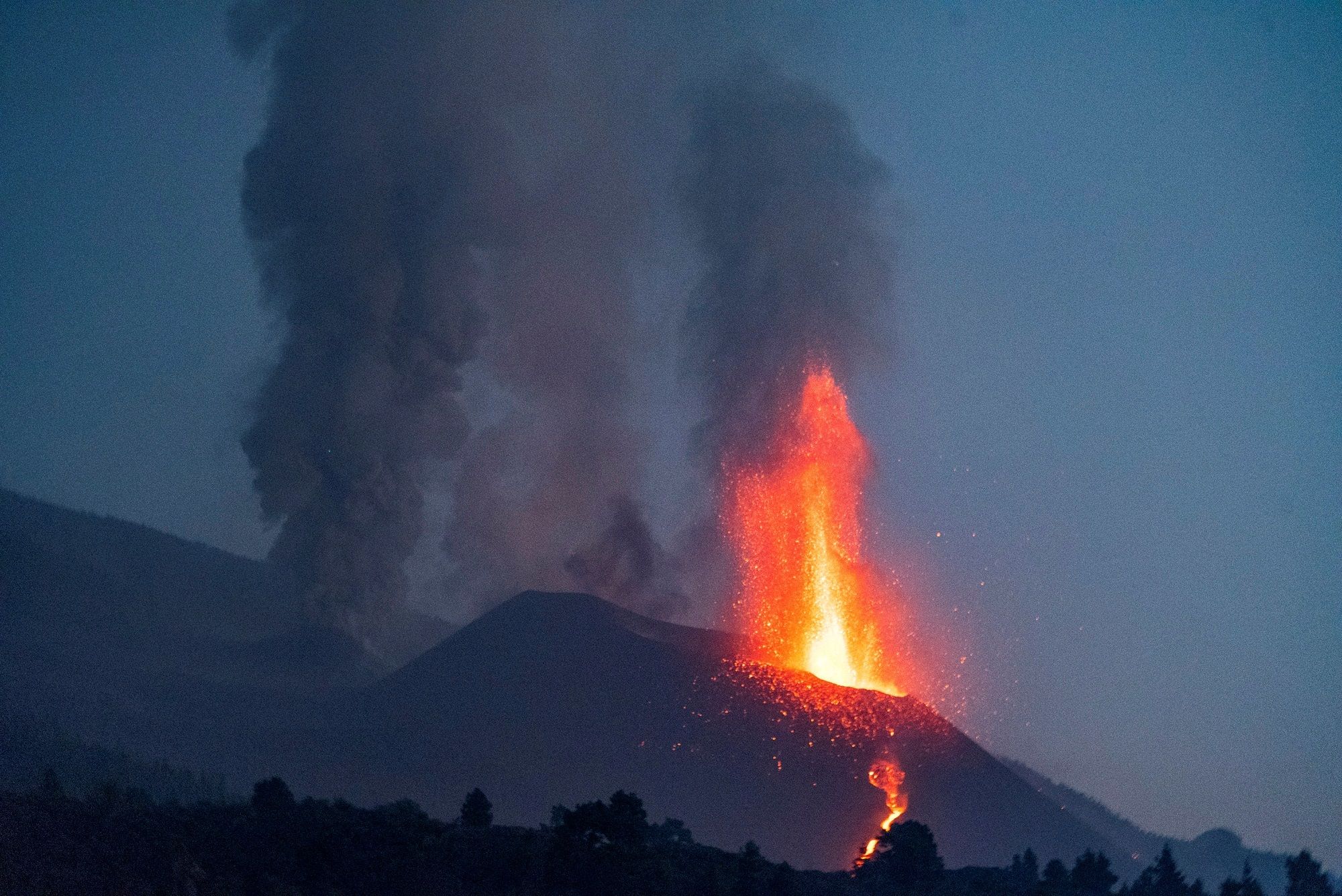 Las imágenes más impresionantes de la erupción de La Palma este fin de semana